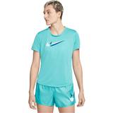 Nike Dame - Grøn T-shirts & Toppe Nike W NK DF SWSH RUN SS, T-shirt, dame