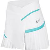 Genanvendt materiale - Hvid Nederdele Nike Court Dri-Fit Women's Tennis Skirt - White/White/Washed Teal/Wolf Grey