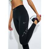 Nike Beige Tøj Nike Dri-FIT Run Division-løbeleggingsene med lomme og mellemhøj talje til kvinder