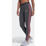 Adidas Pink Bukser & Shorts adidas LOUNGEWEAR Essentials 3-Stripes leggings Dark Heather