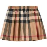 Piger - Ternede Nederdele Burberry Vintage Check Cotton-Blend Skirt- Archive Beige (80412031)