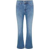Part Two Dame Jeans Part Two Ryanpw JE Ryanpw Kvinde Flared Classic Fit Ensfarvet hos Magasin Light Denim