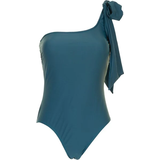 Missya Elastan/Lycra/Spandex - Grøn Badetøj Missya Capri One Shoulder Swimsuit Darkgreen