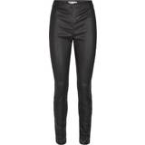 InWear XS Bukser & Shorts InWear Luella Leather Leggings Premium Kvinde Læderbukser Stribet hos Magasin