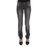 26 - Dame - Slim Kjoler John Galliano Gray Wash Cotton Blend Slim Fit Stretch Jeans Gray