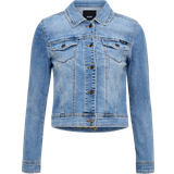 Object Blå Overtøj Object Win Regular Fit Denim Jacket - Medium Blue Denim