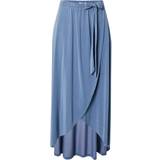 Blå - Lange nederdele - Polyester Object Annie Turn-On Power Maxine Lower Skirt - Bijou Blue