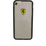 Ferrari Transparent Mobiletuier Ferrari Hardcase FEHCRFP7BK iPhone 7/8 /SE 2022 SE 2020 skaidrus/juodas