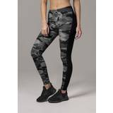 Urban Classics Camouflage Bukser & Shorts Urban Classics Ladies Camo Stripe Leggings Woodcamo/Black