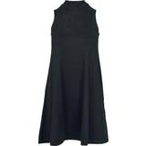 Dame - Høj krave - Sort Kjoler Urban Classics Ladies A-Line Turtleneck Dress - Black