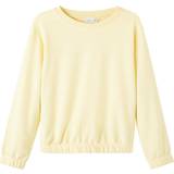 Gul Sweatshirts Børnetøj Name It Long Sleeved Sweatshirt - Double Cream (13198160)