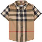 Skjorter Burberry Kid's Vintage Check Stretch Cotton Shirt - Archive Beige