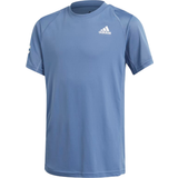 adidas Junior Club Tennis 3-Stripes Tee - Crew Blue/White (GK8178)