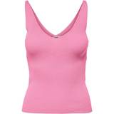 Pink - Viskose T-shirts & Toppe Jacqueline de Yong Nanna V-Neck Sleeveless Top - Pink/Rosebloom