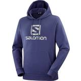 Salomon Blå Overdele Salomon outlife logo hoodie herre
