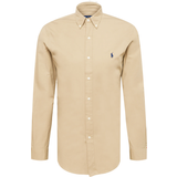 Polo Ralph Lauren Elastan/Lycra/Spandex Skjorter Polo Ralph Lauren poplin-skjorte med logoikon i Slim Fit-Neutral