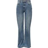 Blå - Dame Jeans Pieces Pcholly Hw Wide Jeans Mb Noos Bc