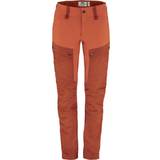 48 - Dame - Orange Bukser & Shorts Fjällräven Women's Keb Trousers Short Cabin Red-Rowan SHORT