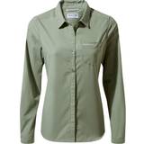 Craghoppers Grøn Overdele Craghoppers Women´s Kiwi II Long Sleeved Shirt Sage Check