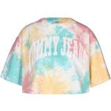 Batik - Dame - Gul T-shirts & Toppe Tommy Hilfiger Tjw Oversized Crop Tiedye College Top - Tie Dye Multi