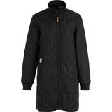 42 - Polyester Jakker Weather Report Nokka Long Quilted Jacket Women - Black