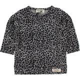 Leopard - Piger Overdele MarMar Copenhagen Leo T-shirt - Grey Leo (100-150-06)