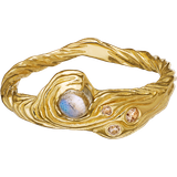 Beige Ringe Maanesten Oceana Ring - Gold/Blue/Beige