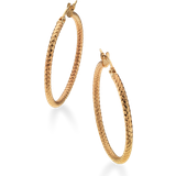 Scrouples Øreringe Scrouples Hamret Creole Earrings - Gold