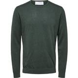 Selected Grøn - L Sweatere Selected Pima Knit Sweater
