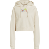 18 - Gul Sweatere adidas Originals Womenss Adicolor Essentials Hoody - White