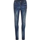 Cream Elastan/Lycra/Spandex Bukser & Shorts Cream Bibiana Jeans - Blue