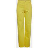 Pieces Bomuld - Gul Bukser & Shorts Pieces Pcmolly Hw Denim Pants D2D De High waisted jeans