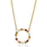 Halskæder Sif Jakobs Biella Grande Necklace - Gold/Multicolour