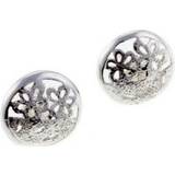 Christian Lay Round Flowers Earrings - Silver
