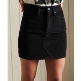 26 - Dame - Sort Nederdele Superdry Cord Mini Skirt