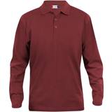 Clique Viskose Tøj Clique Classic Lincoln Long-Sleeved Polo Shirt - Bordeaux