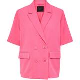 Dame - Kort ærme Blazere Y.A.S Lone Blazer - Shocking Pink