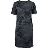 Camouflage - Dame Kjoler Urban Classics Ladies Ladies Camo Tee Dress dark camo