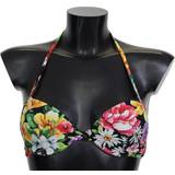 Dame - Grøn Badetøj Dolce & Gabbana Multicolor Floral Print Beachwear Bikini Tops IT2