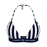Dame - Stribede Bikinitoppe Tommy Hilfiger Lingeri Bikini Top - Blue/White