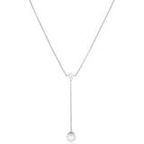 Sif Jakobs Hvid Halskæder Sif Jakobs Adria Lungo Necklace - Silver/Pearls/Transparent