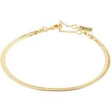 Messing Armbånd Pilgrim Joanna Flat Snake Chain Bracelet - Gold