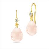 Julie Sandlau Rosa Smykker Julie Sandlau Prima Ballerina Earrings - Gold/Blush/Transparent