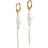 Gul - Vielsesringe Smykker ENAMEL Copenhagen Adeline Earrings - Gold/Multicolour/Pearls