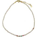 Hultquist Leonora Anklet - Gold/Silver/Pearls