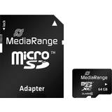 64 GB - Class 10 Hukommelseskort & USB Stik MediaRange MicroSDXC Class 10 64GB