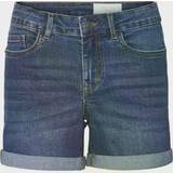 32 - Dame - Sort Shorts Noisy May Jeans 25-26