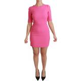 46 - Pink Kjoler Dolce & Gabbana DG Stretch Sheath Mini Bodycon Dress IT36