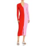 Nylon - Pink - Strikkede kjoler Staud Shoko Sweater Dress - Poppy Red