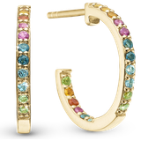 Citriner Øreringe Christina Jewelry World Goals Earrings - Gold/Multicolour